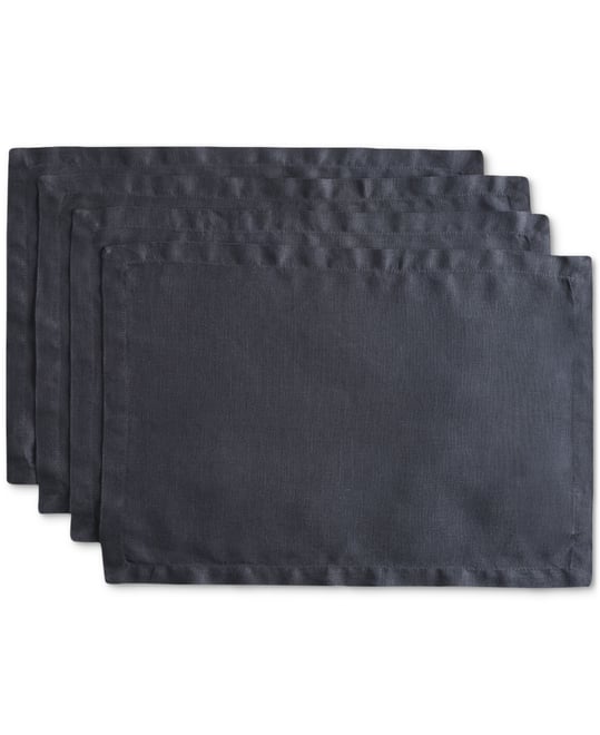 Linen Solid-Color Placemat, Set of 4