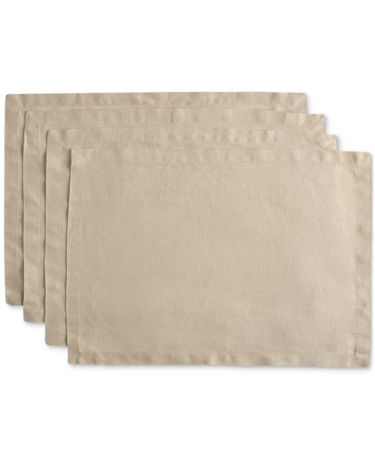 Linen Solid-Color Placemat, Set of 4