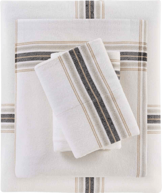 Printed Flannel 4-Pc. Sheet Set, King