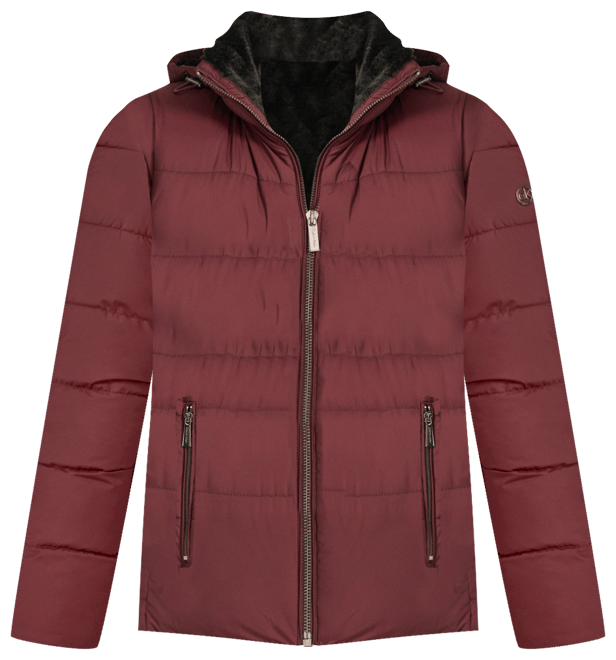 Women's Faux-Fur-Lined Hooded Puffer Coat