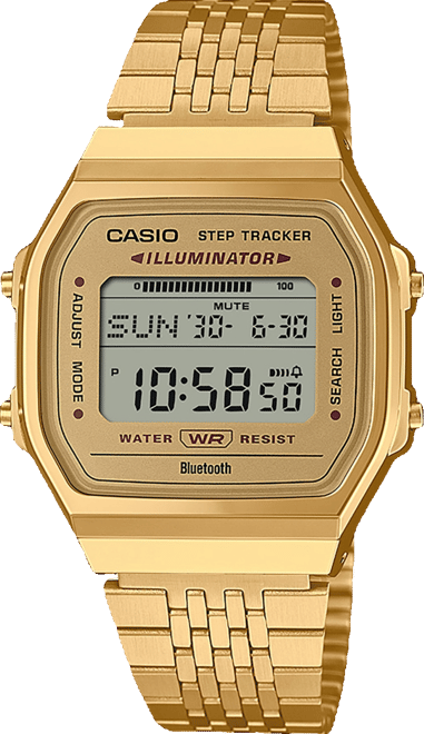 Casio Men's and Women's Gold Tone Stainless Steel Watch, 41.6mm, ABL100WEG-9AV