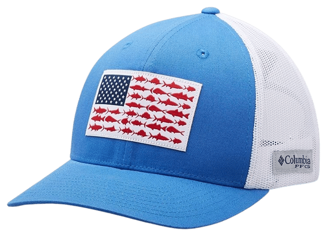 Fish Flag | USA Fish Flag | Fishing Hat | American Fish Flag