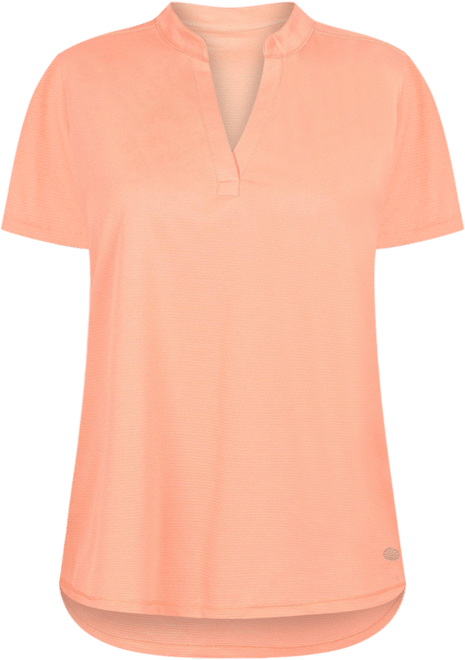 Reel Legends Womens Freeline Mandarin Short Sleeve Top