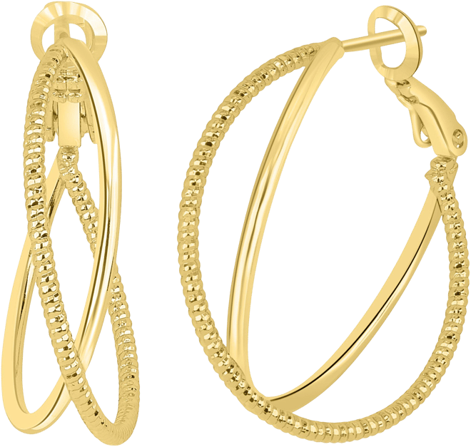 Signature 30 mm Twisted Hoop Earrings