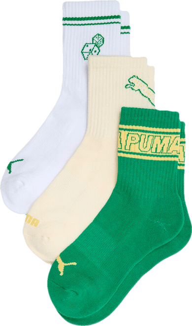 PUMA Women's Half-Terry Low Cut Socks (3 Pairs)