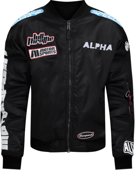 Shop Alpha Industries Alpha Moto MA Jacket CJS54502C1-BLK