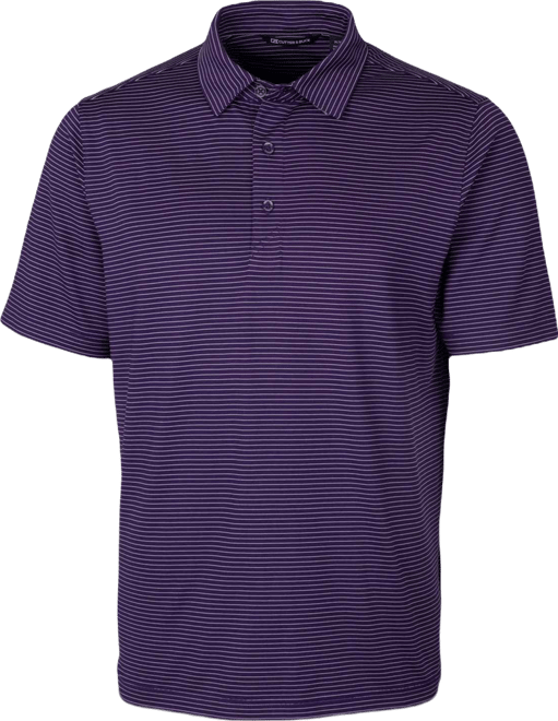 Forge Pencil Stripe Stretch Mens Big and Tall Polo Shirt