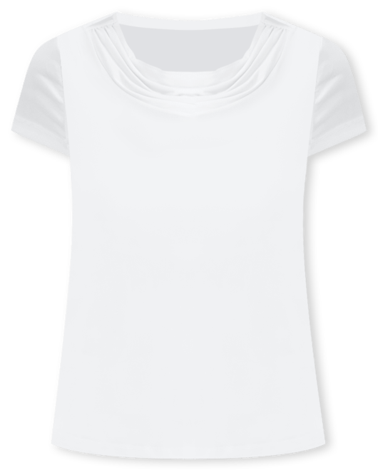 Kasper Women's Cowl Neck Cap Sleeve Top, Regular & Petite