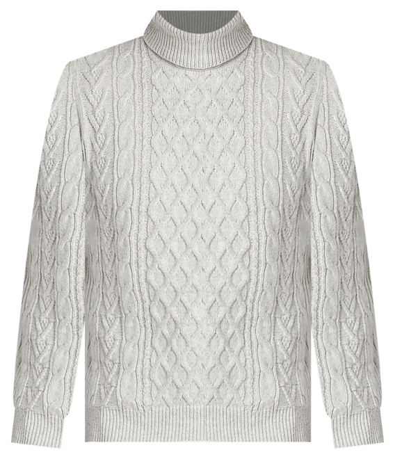 mutual weave Cable Sweater Mens Turtleneck Long Sleeve Pullover Sweater JCPenney