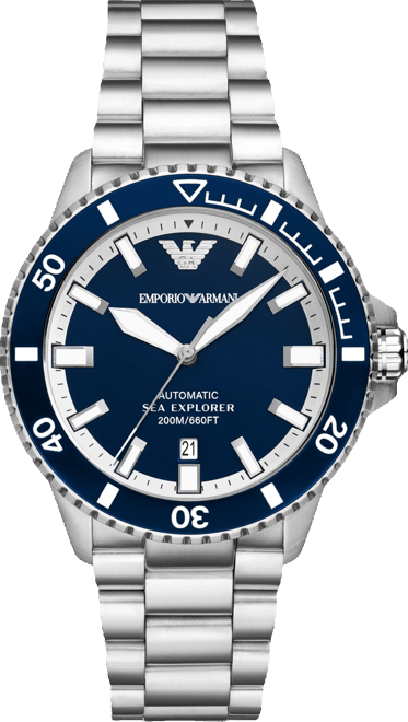 Men's Automatic Stainless Steel Bracelet Watch 42mm