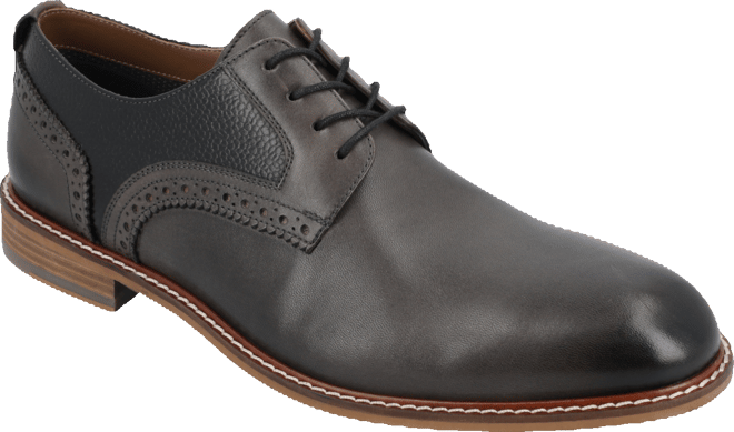 Men's Clayton Plain Toe Brogue Derby Shoe