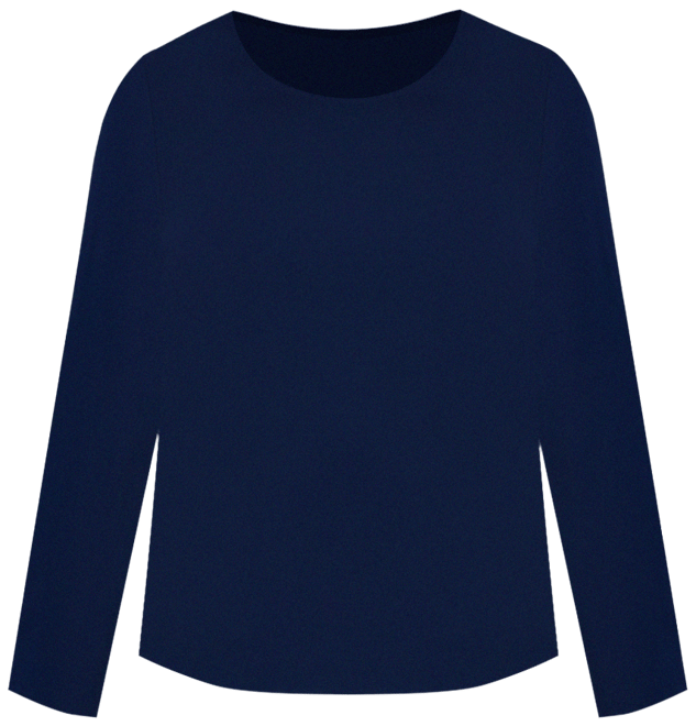 Plus Size Scoop-Neck Long-Sleeve Top, Exclusively for Macy's