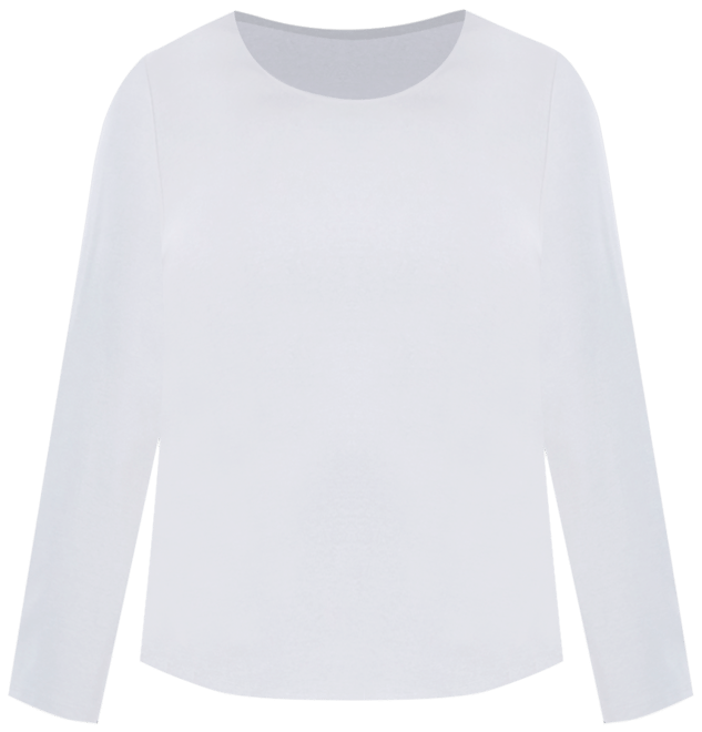 Plus Size Scoop-Neck Long-Sleeve Top, Exclusively for Macy's