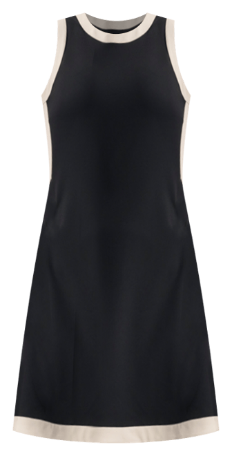 Sleeveless Color Blocked Mini Dress