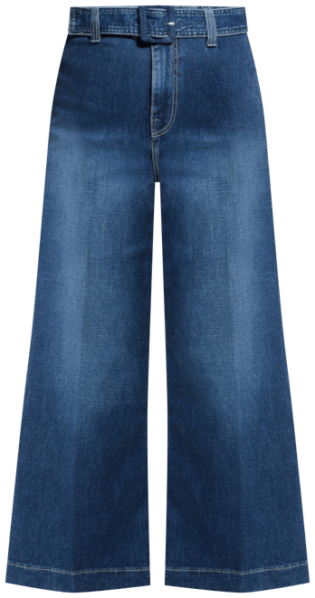 Women's Dakota Belted Wide-Leg Jeans