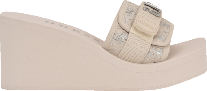 Women's Dellean Quattro Eva Single Band Logo Eva Wedge Sandals