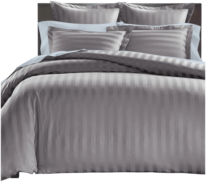 1.5" Stripe 550 Thread Count 100% Cotton 3-Pc. Duvet Cover Set, King, Exclusively at Macy's