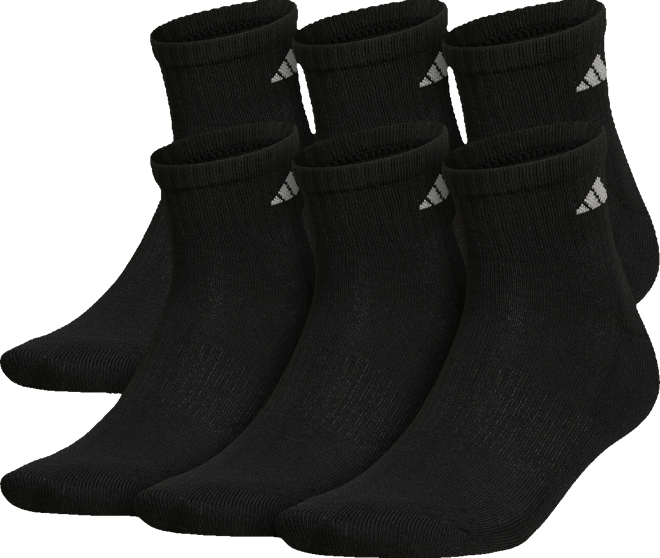 Men's Athletic 6-Pk. Cushioned Quarter Socks