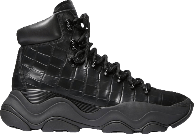 Mock croc quilted leather atlas sneakers hotsell
