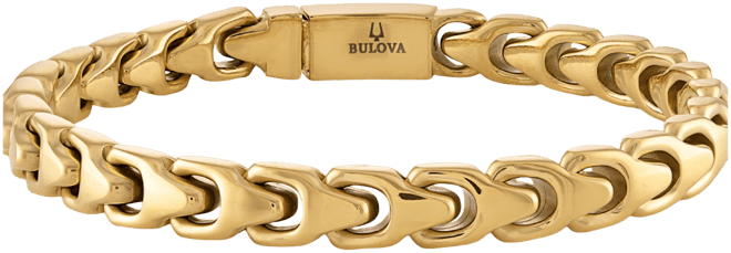 Gold-Tone Stainless Steel Link Bracelet