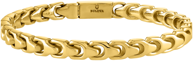 Gold-Tone Stainless Steel Link Bracelet