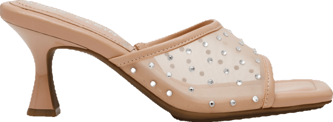 Women's Julie Square Toe Mesh Mule Dress Sandals