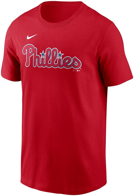 Men's  Bryce Harper Red Philadelphia Phillies Fuse Name and Number T-shirt