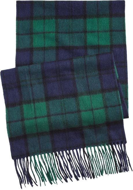 Men's Cashmere Plaid Scarf, Created for Macy's
