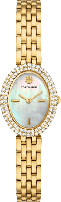 Women's The Oval Gold-Tone Stainless Steel Bracelet Watch 28mm