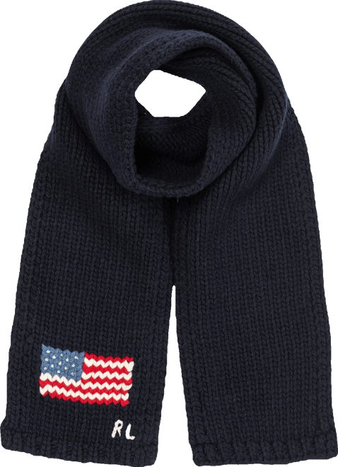Polo Ralph Lauren Men's Intarsia Flag Scarf - Macy's