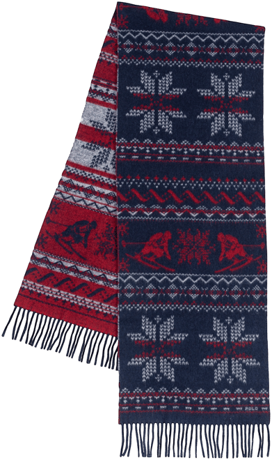 Men's Snowflake Woven Jacquard Scarf