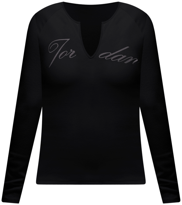 Jordan Women's Long-Sleeve Ribbed Top