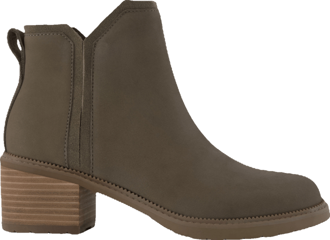 Women's Hailey Block Heel Nubuck Leather Booties