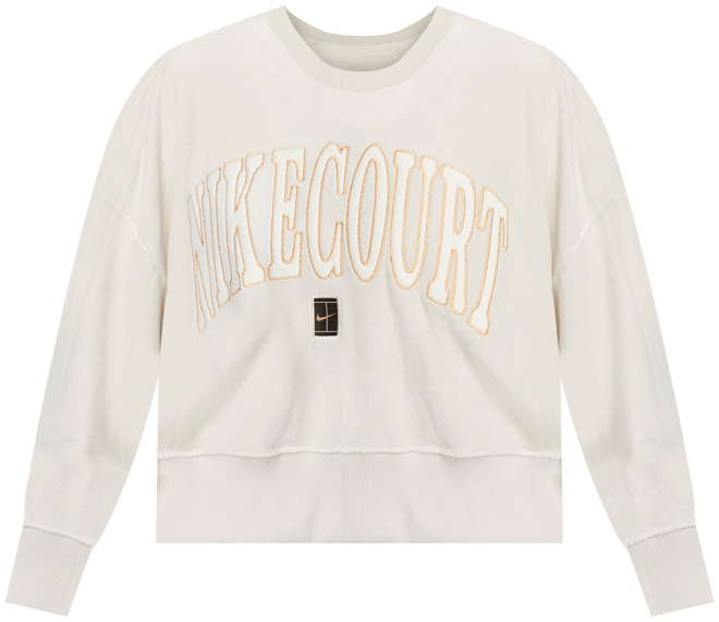 NikeCourt Heritage Women's Over-Oversized Crew-Neck Graphic Tennis Sweatshirt