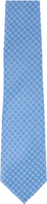 Men's Ewing Square and Polka Dot Business Silk Necktie