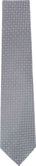 Men's Ewing Square and Polka Dot Business Silk Necktie