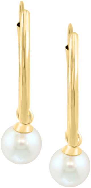 Effy Cultured Freshwater Pearl (5mm) Small Hoop Earrings in 14k Gold