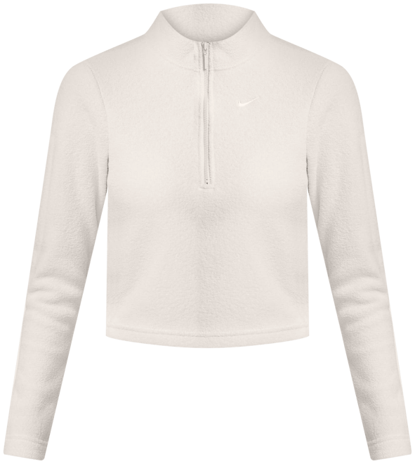 나이키 스포츠웨어 피닉스 플러시 여성 슬림 긴팔 코지 플리스 하프집 탑