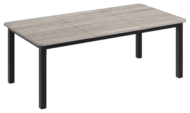 Industrial Dining Table for 68 People, 78.7" Long Kitchen Table, Wood Dining Table, Kitchen & Dining Room Table