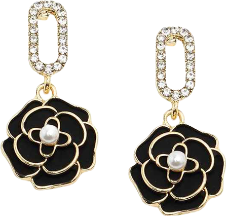 Women's Rose Drop Earrings