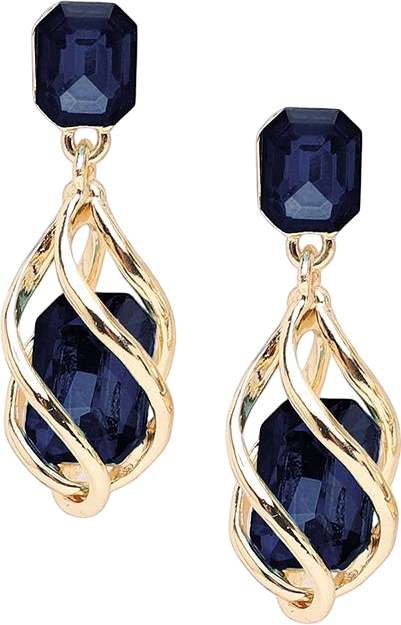 Women's Spiral Drop Earrings