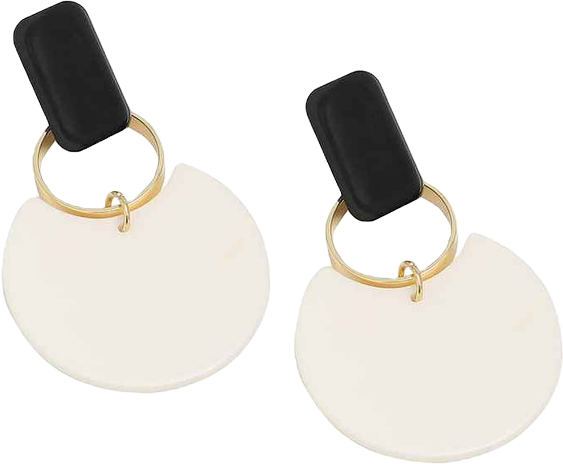 Women's Block Drop Earrings