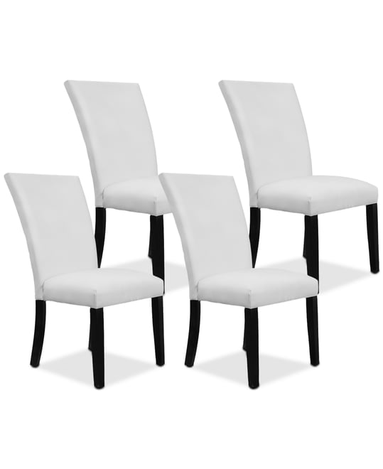 Kellet 4 Pc. Faux Leather Dining Chair Set, Created for Macy's