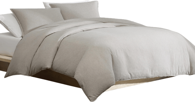 Melange Flannel 3-Pc. Duvet Cover Set, King