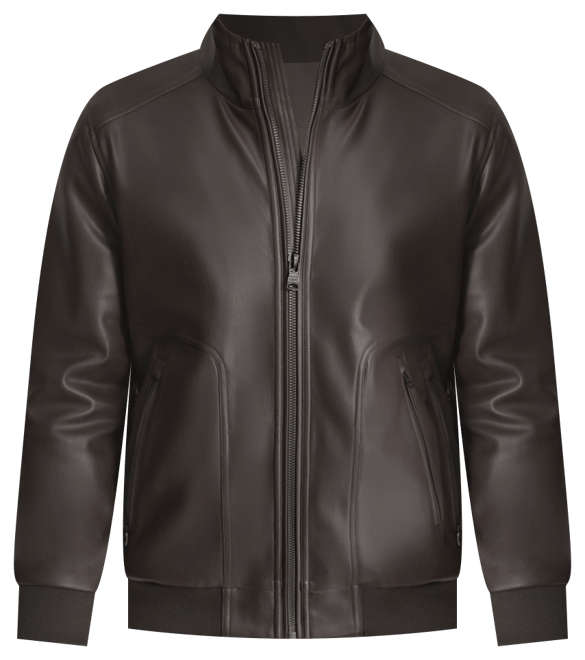 DKNY Men's Smooth Faux-Leather Bomber Jacket - Macy's