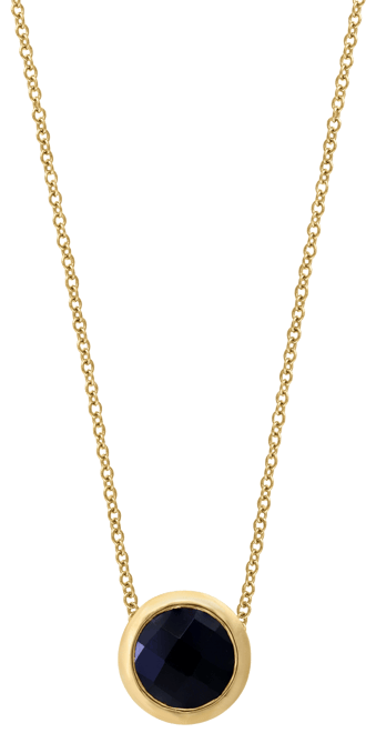Effy Round Gemstone 18" Pendant Necklace in 14K Gold Plated Silver