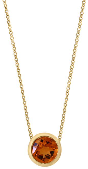 EFFY® Round Gemstone 18" Pendant Necklace in 14K Gold Plated Silver 