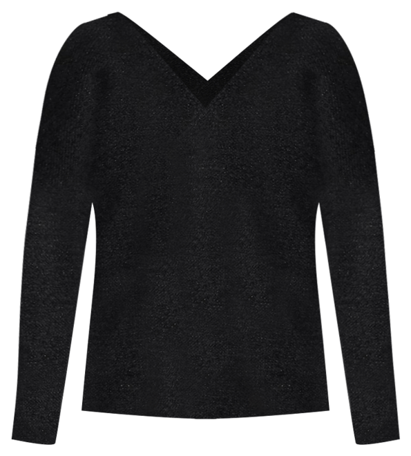V-Neck Chenille Pullover