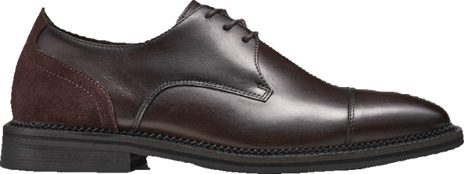 Men's Leather Cap Toe Derby Lace-Up Shoe