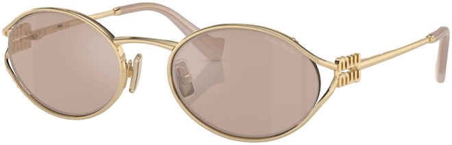 Women's Oval Metal Sunglasses, MU52YS